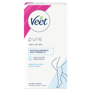 Veet Pure Cold Wax Strips Legs 20s
